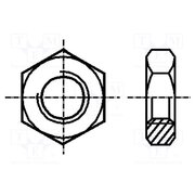 3646068 Nut; hexagonal; M1,6; 0.35; acid resistant steel A4; BN 631 0eh-Z5FR1hi1NOfxMAdpHrUfwLWSgaY1a0gKcrXpAbI