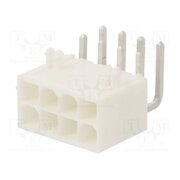 39-30-0080 Connector: wire-board; socket; male; PIN: 8; Mini-Fit Jr; 13A; THT A8Mfpo8RsQ0PKPM4iIrwlhmdIUrVBDe54uyYInPofns