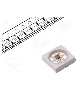 WS2812S Programmable LED; RGB; SMD; 5050,PLCC6; 1.8÷2.2/3÷3.2/3÷3.4VDC zsJv2yS8BEdaQwq8GTsr5Tct53u9USR73rA7iG19BmY