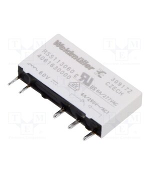 4061630000 Relay: electromagnetic; SPDT; Ucoil: 60VDC; 6A; TERMSERIES; socket PKJVafSNWygFTM1C4Gr0IPZN7ASii846ouCyrzREi6Y