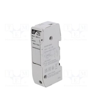 483530 Fuse holder; 10.3x38mm; for DIN rail mounting; 32A; 500VAC; grey eAv3aV-4bptJKPhMAajh5PkLLb1Y5gZpS1m49NrC6BQ