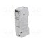 483530 Fuse holder; 10.3x38mm; for DIN rail mounting; 32A; 500VAC; grey eAv3aV-4bptJKPhMAajh5PkLLb1Y5gZpS1m49NrC6BQ