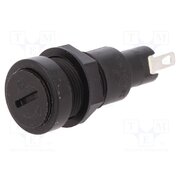 0031.1351 Fuse holder; 5x20mm; 10A; on panel; black; FIN; 250VAC; UL94V-0 JP25vLI8NUUkdLf4huiAxFnZd3ZH9p61Cf8FnzcqH_E