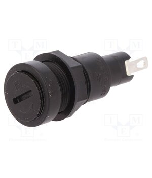 0031.1351 Fuse holder; 5x20mm; 10A; on panel; black; FIN; 250VAC; UL94V-0 JP25vLI8NUUkdLf4huiAxFnZd3ZH9p61Cf8FnzcqH_E