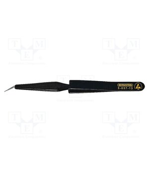 5-058-13 Tweezers; Blade tip shape: sharp; Tweezers len: 120mm; ESD B5QDclc1jPrkrbH5ObMJQFhm-XEnkRZNN0ZFTdN2dRc