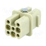 09360083101 Connector: HDC; contact insert; female; 10A; 50V; Han® D; PIN: 8 vrWgmyiLCgTqR0RjnAZZUiDk-OH1FkWUc71pyNkS96U