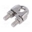 ZLK-10-A4 Rope clamp wire; acid resistant steel A4; for rope; Ørope: 10mm FEYoGpTQaLNVYDzx9N5PIsEhvf84728n4tgZ8tyN7RQ