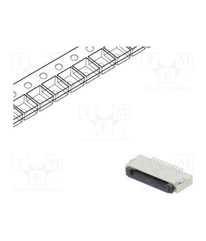 DS1020-12-12VBT1A-R Connector: FFC/FPC; tinned; SMT; 500mA; 50V; PIN: 12; 500um; ZIF; 30mΩ peaA8TrvMJ8TcApXw71iXQwfxgJYIuEXYG5YKzd1hyE