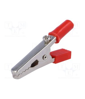 CRCL11-R Crocodile clip; 60VDC; red; Grip capac: max.15mm; Socket size: 4mm 9J1DEqJ5vuGB_-hpou9-OnV66-zY9p0YsQV4a9ixp_0
