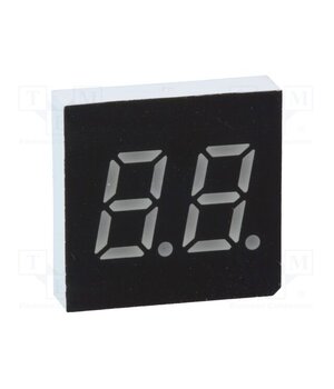 LDD030AUE-103-01 Display: LED; 7-segment; 7.62mm; 0.3"; No.char: 2; red; 4mcd; cathode XF95nMCjBRGyrSLdRS0wJ-fDj7B4BPClTicqI6i7nLk