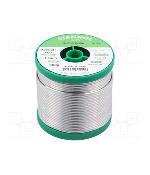 810920 Tin; lead free; Sn99,3Cu0,7+NiGe; 1.5mm; 0.5kg; reel; 227°C cEqBctnIUqeNDwNdLX14RYkCTkppANmu2gZU_ZizZRI
