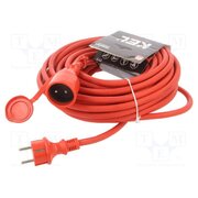 W-97289 Extension lead; 3G2.5mm2; 20m; rubber; red; Sockets no: 1; 16A fSPQAv6d82lBV31PImAh4ALs62sqoMulYqk_7hqGrF4