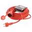 W-97289 Extension lead; 3G2.5mm2; 20m; rubber; red; Sockets no: 1; 16A fSPQAv6d82lBV31PImAh4ALs62sqoMulYqk_7hqGrF4