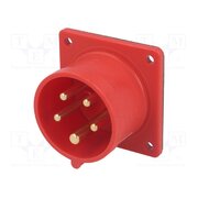 615-6 Connector: AC supply 3-phase; socket; male; 16A; 400VAC; IEC 60309 tZj7C9FGyVmYQIm6txHiY24UfPJjOpvaT-V8naZx6kM