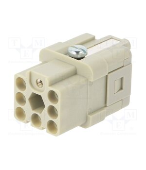 C14610B00750012 Connector: HDC; contact insert; female; 400V; PIN: 8; 7+PE; size A3 TNpn2zfeIY7peiU8jj-XxHV9pZ3HuUARP2W-50YCZw8
