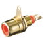 ГНЕЗДО RCA корпусное красное мини, gold-plated CLI379M.jpg
