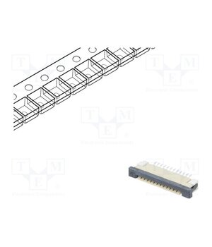 DS1020-07-12VBT1B-R Connector: FFC/FPC; SMT; PIN: 12; Contacts: copper; tinned; 1mm; ZIF DGhnDCpGEcDEpt1aiTY6ay1hxOO3vH5BqjUCVM4VppQ