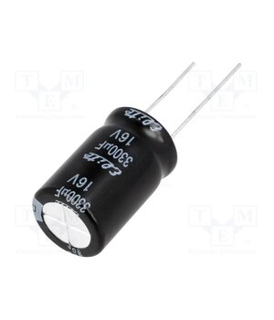 PF1C332MNN1625 Capacitor: electrolytic; THT; 3300uF; 16VDC; Ø16x25mm; Pitch: 7.5mm cYlsjApm-ki7GrLfe1u5lXxr0lQOCcxM4u3VC1h9okc