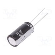 EEUEB1J221 Capacitor: electrolytic; THT; 220uF; 63VDC; Ø10x20mm; Pitch: 5mm R95Qrsk7OkNDG1AGfJ5XnF6OGsNj_IzWfebxO8bIMIM