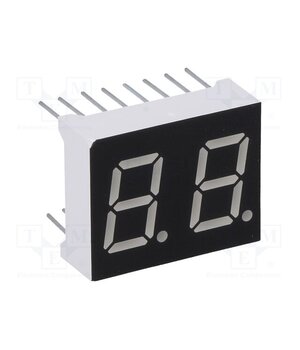 LDD040BUE-101A-03 Display: LED; 7-segment; 10.16mm; 0.4"; No.char: 2; red; 6.5mcd szkQZT4nuDfBZoIqOcdSXABUuc1HrRu7wNeMD13SA6Y