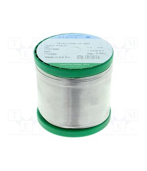 TELECORE HF-850 SNCX PLUS 07 1,0MM Tin; lead free; Sn99,3Cu0,7; 1mm; 0.5kg; reel; 227÷229°C; 2.2% luGxvDdeDQX0_pAbCRNL0I38ugjjZ08pR4akFpjL8Ao