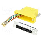 DA25-SMJ8-Y-K Transition: adapter; D-Sub 25pin female,RJ45 socket; yellow lBY8gvMWJY5uziCN9Zzoe3dc11UXulGSIR5iEHMROPs