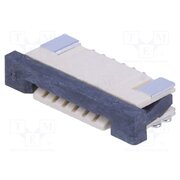 DS1020-07-6VBT1A-R Connector: FFC/FPC; SMT; PIN: 6; Contacts: copper; tinned; 1mm; ZIF Q4vA9clyg2GmJaIMzUsB3vZn3qo0zzK2lwPj5Cr1pa0