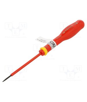 AT2X75VE Screwdriver; insulated; slot; 2x0.4mm; Blade length: 40mm; 1kVAC i98pK51S_i-6NXny40z3m4F0PDRF7-tGrdiIe8DIOv0