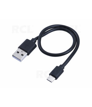 KABELIS USB A (M) <-> USB-C (M) 30 mm, līdz 3 A – uzlādēšanai

 CKAK165_03M.jpg