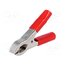CRCLRE-07 Crocodile clip; 30A; Grip capac: max.25mm; Overall len: 80mm; red ESw6xpP3k5RIeF1e4PlC6xsK7gsDjm9phDzklSWivig