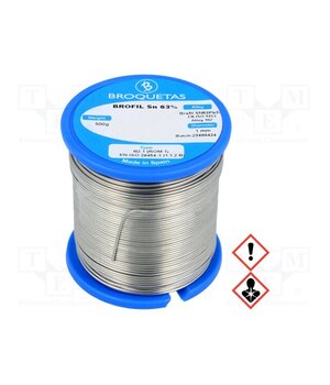 BROFIL 63 B2.1 1.0MM 500G Tin; lead-based; Sn63Pb37; 1mm; 500g; reel; 183°C; 2.5%; Flux: SW26 -iTud2IyY3-aF-YJnKadOrcR_7u9fLrv-Q30mOW9f_g