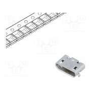 105017-1001 Connector: USB B micro; socket; on PCBs; SMT; PIN: 5; horizontal w2hvC4TqT671jJPwWeEsXeYPJd5_zk0LsOVm2yYioMQ
