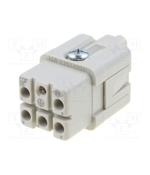 CQF 05 Connector: HDC; contact insert; female; CQ; PIN: 6(5+1); 16A; 400V SSeafeYLtAE7mWcZn2lcyM68h0sqndCTUV2-1v5a15w