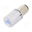 18561237 LED lamp; blue; BA15D,T20; 230VDC; 230VAC; plastic; -20÷60°C bSMmrRKxDpqqnsVsukxpigY1EeaHEnh7IsMVetk3l-U