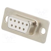 DB09-SS-W Connector: D-Sub; PIN: 9; plug; female; for cable; soldering; white B4rK0M2ghxxhFZpipKAhQyIXaO9LbZmIzgJ6Gdbz7WA