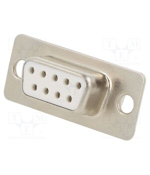 DB09-SS-W Connector: D-Sub; PIN: 9; plug; female; for cable; soldering; white B4rK0M2ghxxhFZpipKAhQyIXaO9LbZmIzgJ6Gdbz7WA