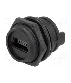 690-W05-260-044 Connector: USB B mini; socket; for panel mounting; soldering IJ_h2REPdrbp0yiqtZ7gEKn4yaKT1TtDOiQHr3derg4