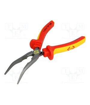 431015 Pliers; insulated,curved,half-rounded nose,elongated; 200mm qMc6FLuX9N3Cdm-cNbijgLIsprNHZO6jzXdn4BOKiXU