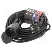 W-97015 Extension lead; 3G1mm2; 15m; rubber; black; Sockets no: 1; 10A 0-Pzt9Zthg11VXtUELnSyjg04uJ6ZWvCxmm7GKSRy8I