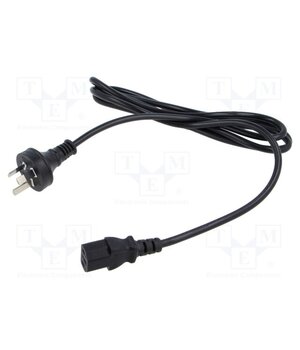 POSAC-C13AS/NZS18 Cable; 3x0.75mm2; AS/NZS 3112 (I) plug,IEC C13 female; PVC; 1.8m QnctB6A7gI8fR4jfh1IugT05nkoJ8tFrXHO4oCwL0Qw