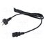 POSAC-C13AS/NZS18 Cable; 3x0.75mm2; AS/NZS 3112 (I) plug,IEC C13 female; PVC; 1.8m QnctB6A7gI8fR4jfh1IugT05nkoJ8tFrXHO4oCwL0Qw