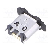 ZX80-B-5P(30) Connector: USB B micro; socket; ZX; on PCBs; SMT; PIN: 5; vertical PTtaktXJYrqxP-jbAxaG8ssFxFE0fErCveDrpKFbsRY