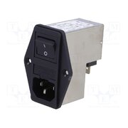 4304.4023 Connector: AC supply; socket; male; 4A; 250VAC; 250V; C14 (E); FKI BBinbY_kpvv-cbFkZKs2Lf-8tmc4IXe22jPWHIaG73w