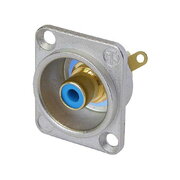 SOCKET RCA zelta/zilā krāsā Neutrik NF2D-6 CLI376M.jpg