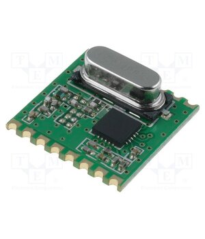 RFM43B-433S1 Module: RF; FM transmitter; FSK; 433.92MHz; SPI; 1.8÷3.6VDC; 13dBm pwhVyjVxtHwHQTXdAAYXm3aUDY9GP_7EyBiL5I28bbg