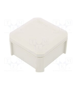 T 40 OE Enclosure: junction box; X: 90mm; Y: 90mm; Z: 52mm; polypropylene PP zFswvPobZ-Vieo4cO0a2aGFh-Zb4cAwUU8Km0-_qpVk