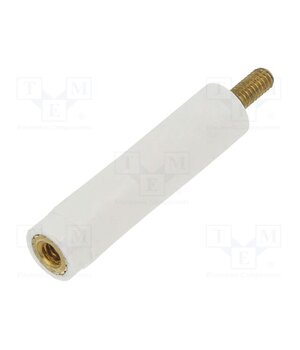 2182X25 Insulating sleeve; Int.thread: M2,5; L: 25mm; UL94V-2; polyamide fGEUM9kdy4pTjQ1bpteu6-CF9vGqirbFVTe2Tv3zpQs