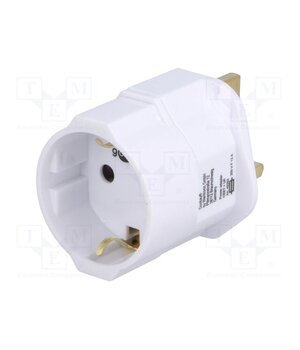 45353 Adapter; Plug: with earthing; Colour: white zvtZitu-gbljFdf3gBmoRkRXcz9VnJLdb8V9QbCghEI