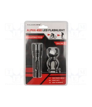 ALPHA 450 Torch: LED; L: 103÷111mm; 450lm; Ø: 33.5mm; black; IP65 9yLdhTPZNYGxTiNcDekODv2pG1TMpeGrFQ05PH6nFw0