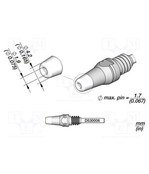 D530006 Tip: for desoldering irons; 4.2x1.9mm 4wQYDlyZaYexyvBOt5gb96K466xE3b0d3s2So12pmmw